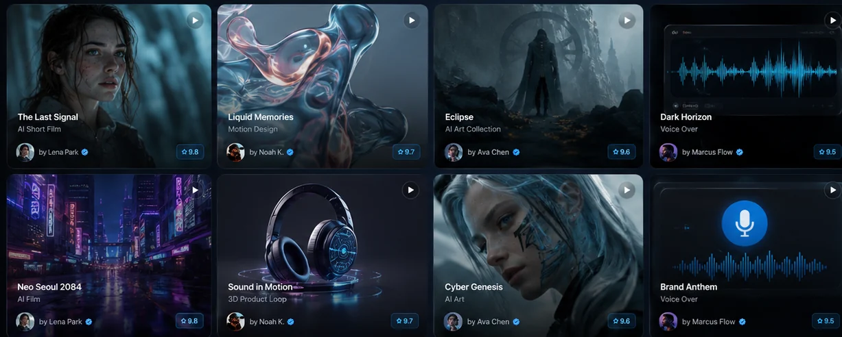 Creator work wall
